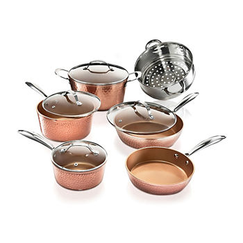 Gotham Steel 10-pc. Copper Dishwasher Safe Non-Stick Cookware Set