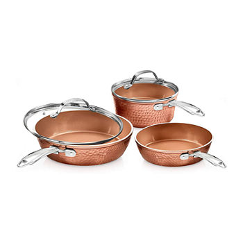 Gotham Steel 5-pc. Copper Dishwasher Safe Non-Stick Cookware Set