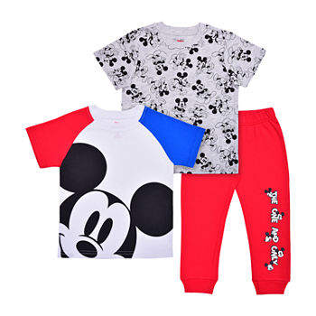 Disney Baby Boys Mickey and Friends Mickey Mouse 3-pc. Pant Set
