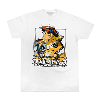 Cowboy Bebop Mens Crew Neck Short Sleeve Classic Fit Anime Graphic T-Shirt