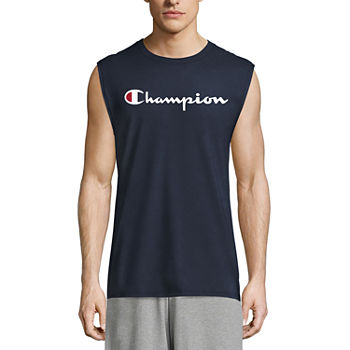 Champion Classic Graphic Mens Crew Neck Sleeveless Muscle T-Shirt