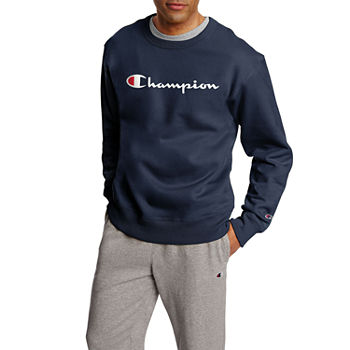 Champion Powerblend Mens Crew Neck Long Sleeve Sweatshirt