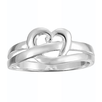 Footnotes Daughter Sterling Silver Heart Band