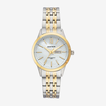 Armitron Womens Two Tone Stainless Steel Bracelet Watch 75/5836mptt