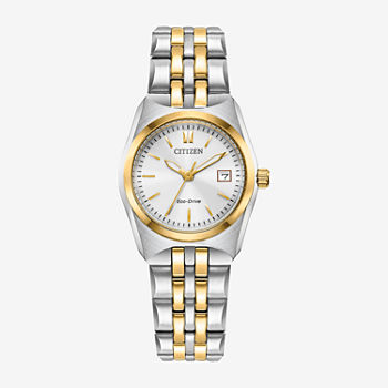Citizen Corso Womens Two Tone Stainless Steel Bracelet Watch Ew2299-50a