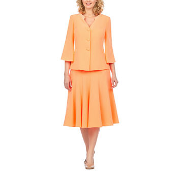 Giovanna Collection Geometric Skirt Suit-Plus