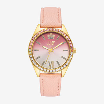 Juicy By Juicy Couture Womens Pink Strap Watch Jc/5032gplp