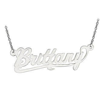 Personalized 15x42mm Aktuelle Font Name Necklace