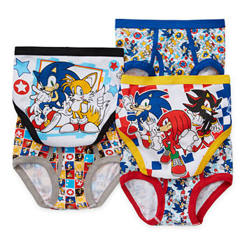 Little Boys 5 Pack Sonic the Hedgehog Briefs