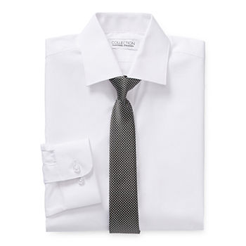 Collection By Michael Strahan Boys Spread Collar Long Sleeve Shirt + Tie Set