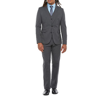 JF J.Ferrar Ultra Comfort Charcoal Mens Slim Fit Suit Separates