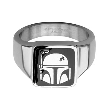 Star Wars® Stainless Steel Boba Fett Helmet Ring