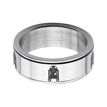 Star Wars® Stainless Steel R2D2 Spinner Ring