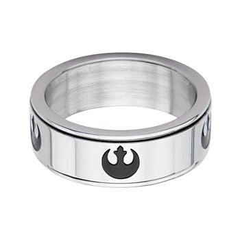 Star Wars® Stainless Steel Rebel Alliance Symbol Spinner Ring