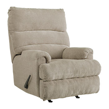Signature Design by Ashley Man Fort Pad-Arm Recliner