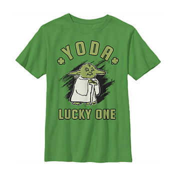 Little & Big Boys Crew Neck Star Wars Short Sleeve Graphic T-Shirt