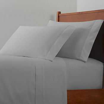 Fieldcrest 300-Thread Cotton Percale Sheet Set & 2-Pack Pillowcase