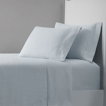 Fieldcrest Luxury Linen Sheet Set & 2-Pack Pillowcase