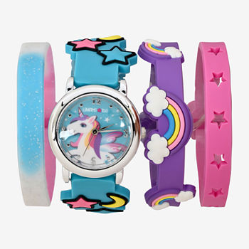 Limited Too Girls Multicolor 4-pc. Watch Boxed Set Lmt20004jc21