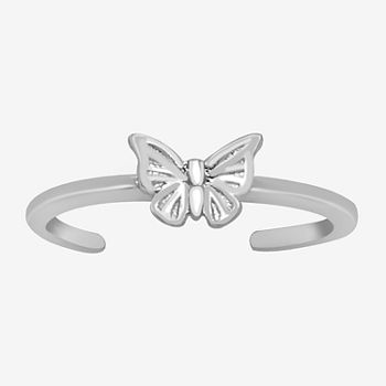 Itsy Bitsy Butterfly Sterling Silver Toe Ring