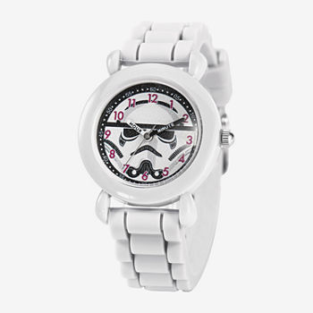 Disney Star Wars Boys White Strap Watch Wds001091