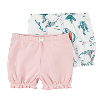 Carter's Baby Girls 2-pc. Mid Rise Pull-On Short