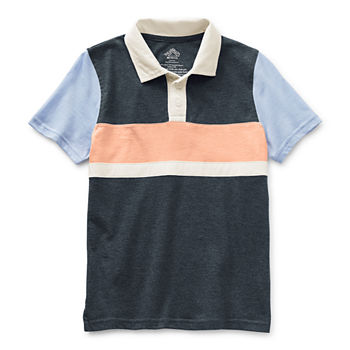 Thereabouts Little & Big Boys Short Sleeve Adaptive Polo Shirt