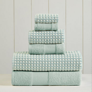 Pacific Coast Textiles Cobblestone 6-pc. Geometric Bath Towel Set