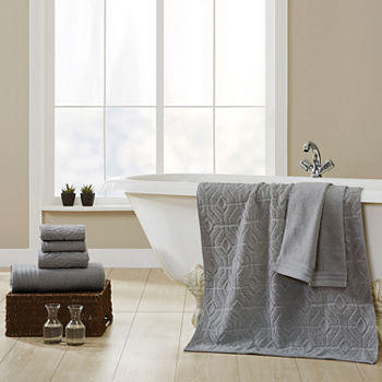 Pacific Coast Textiles Diamond Gate 6-pc. Geometric Bath Towel Set