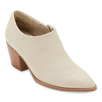 a.n.a Womens Robin Stacked Heel Booties