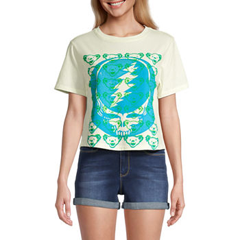 Grateful Dead Juniors Womens Cropped Graphic T-Shirt