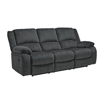 Signature Design by Ashley Dryden Collectoin Pad-Arm Reclining Sofa