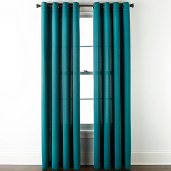 JCPenney Home Arista Light-Filtering Grommet Top Curtain Panel