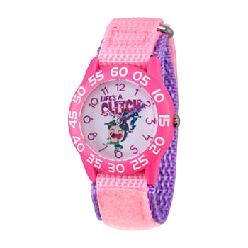Disney Girls Pink Strap Watch Wds000662
