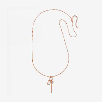 Bijoux Bar 32 Inch Link Rectangular Chain Necklace