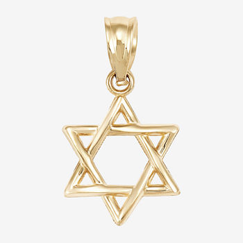 Religious Jewelry Star Of David Unisex Adult 14K Gold Star Pendant