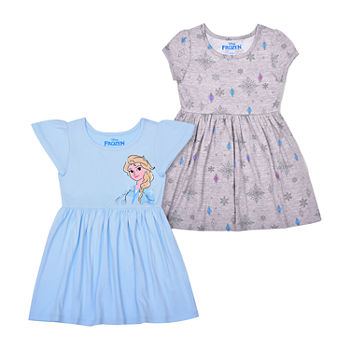 Disney Toddler Girls 2-pc. Short Sleeve Elsa Frozen A-Line Dress