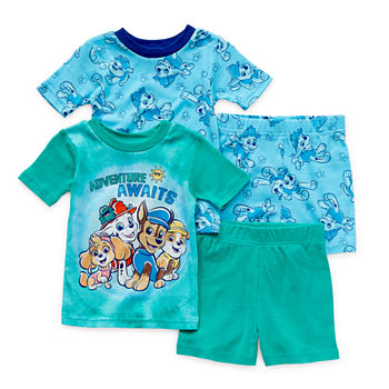 Summer Pj Toddler Boys 4-pc. Paw Patrol Shorts Pajama Set