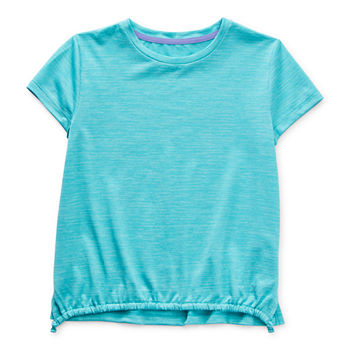 Xersion Little & Big Girls Round Neck Short Sleeve T-Shirt