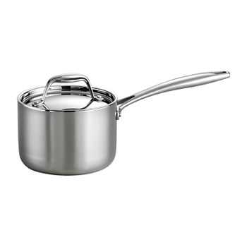 Tramontina Gourmet Tri-Ply Clad 18/10 Stainless Steel Induction-Ready Saucepan with Lid