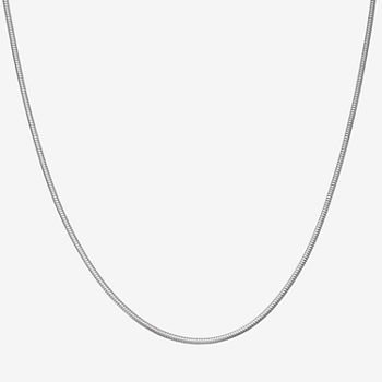 Sterling Silver 20 Inch Solid Snake Chain Necklace