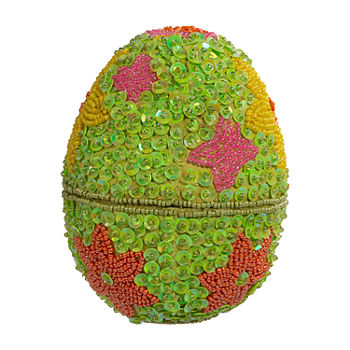 Kurt Adler 5" Decorative Easter Egg Container Tabletop Decor