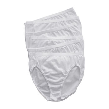 Hanes Ultimate™ Cool Comfort™ Cotton Ultra Soft 6 Pack Cooling Multi-Pack High Cut Panty 43h6cc