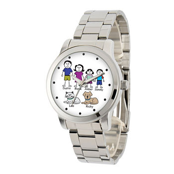 Womens Silver Tone Stainless Steel Bracelet Watch 41478-S