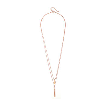 Bijoux Bar 30 Inch Rolo Rectangular Chain Necklace