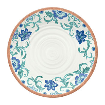 Tarhong Rio Floral 6-pc. Dishwasher Safe Bpa Free Melamine Dinner Plate