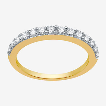 Classic Collection 2MM 1/2 CT. T.W. Genuine White Diamond 10K Gold Wedding Band