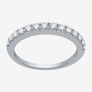 Classic Collection 2MM 1/2 CT. T.W. Genuine White Diamond 10K White Gold Wedding Band