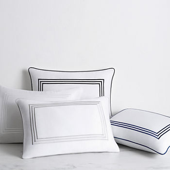 Fieldcrest Luxury Border Stripe Rectangular Throw Pillow