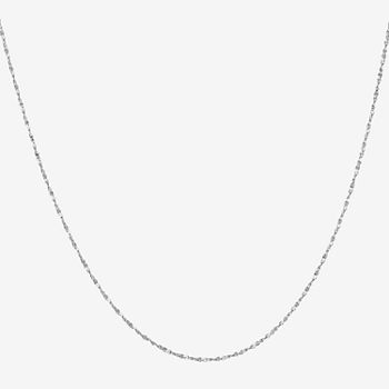 Silver Treasures Made In Italy Twisted Serpentine Sterling Silver 18-24" Chain Necklace